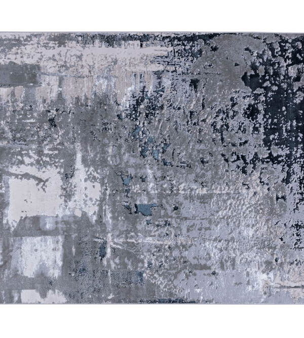 TAPETE NELA 1004C NEGRO / AZUL DE 244 X 334