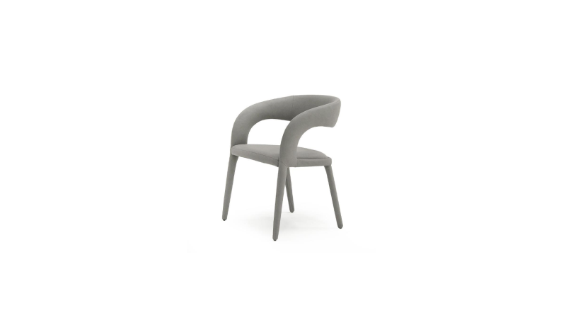 SILLON DE COMEDOR FAERRON TAPIZ GRIS