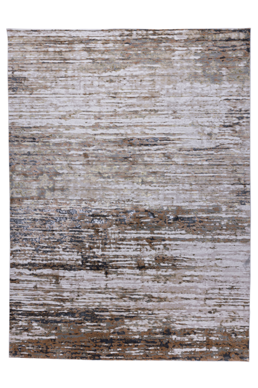 TAPETE ZURIA 1020C BEIGE / DORADO DE 244 X 344