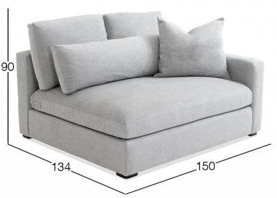 SILLON BRAZO DERECHO MODELO WILLIAMS TAPIZ ODDYSEY JUTE - Imagen 4