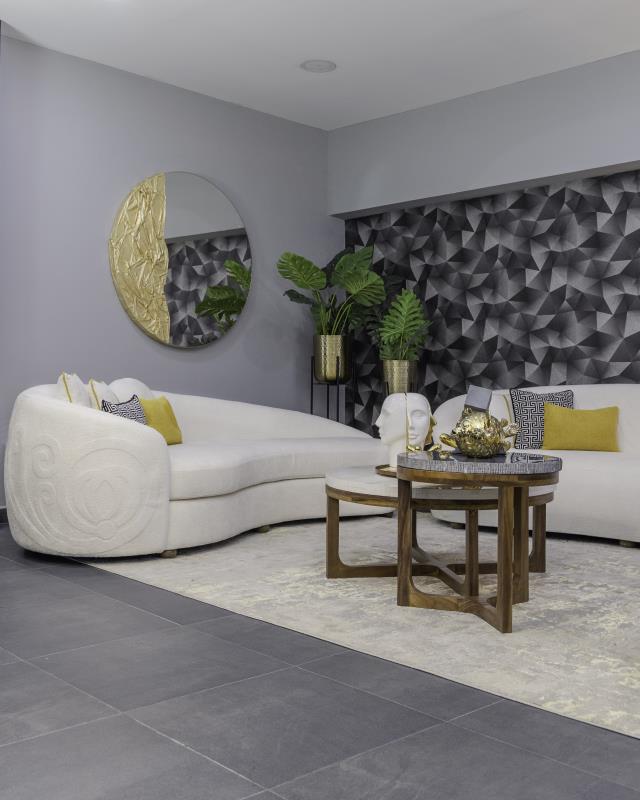 CHAISE GRIFFINO LOXLEY BEIGE 7098-2S 5 COJINES - Imagen 3