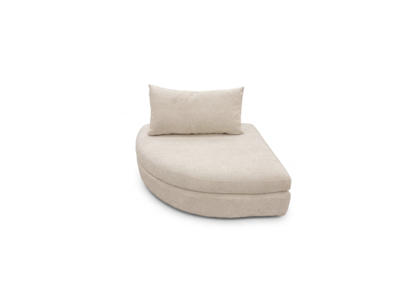 OTTOMAN BELLUCI IZQUIERDO TAPIZ MIRAGE IVORY