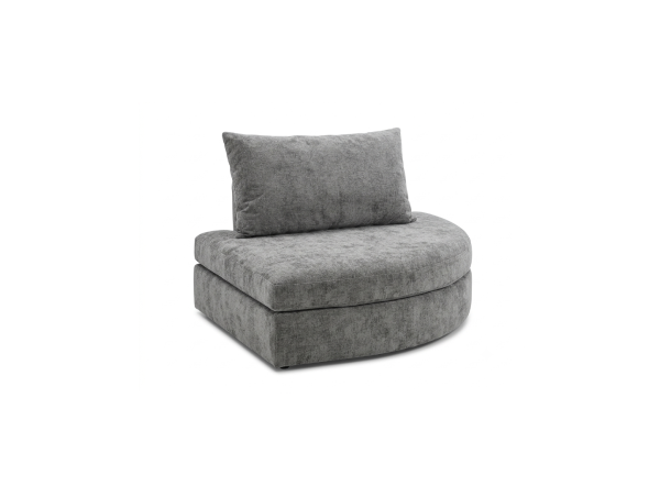 OTTOMAN BELLUCI DERECHO TAPIZ MIRAGE TITANIUM