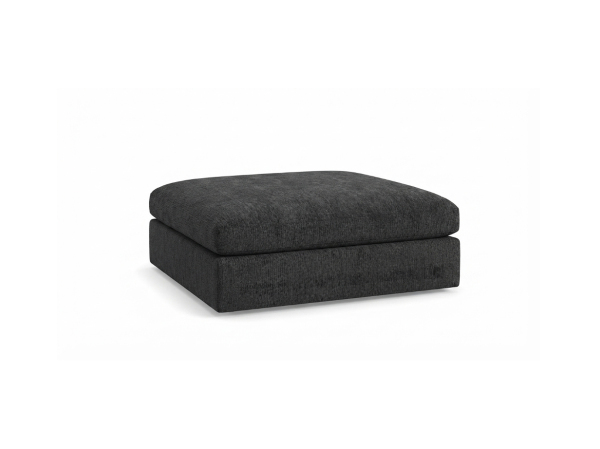 OTTOMAN MODELO GENOVA TAPIZ NEGRO