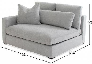 SILLON BRAZO IZQUIERDO MODELO WILLIAMS TAPIZ ODDYSEY JUTE - Imagen 4