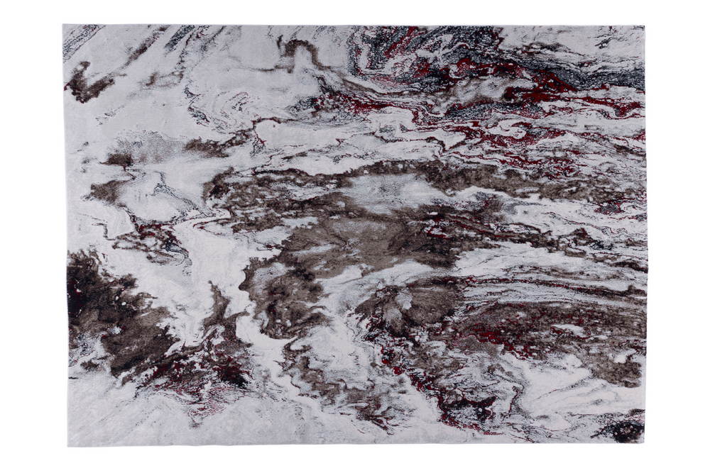 TAPETE MARMARIS ROJO / BEIGE DE 244 X 334