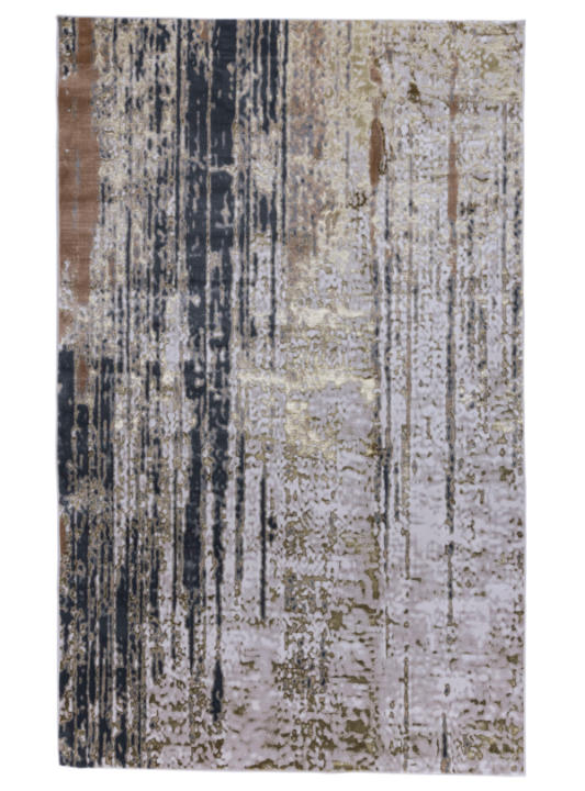 TAPETE ZURIA 1008C DORADO / TAUPE DE 244 X 334