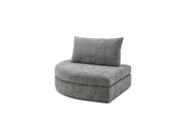 OTTOMAN BELLUCI IZQUIERDO TAPIZ MIRAGE TITANIUM