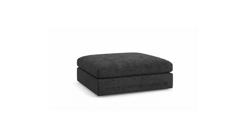 OTTOMAN MODELO GENOVA TAPIZ NEGRO