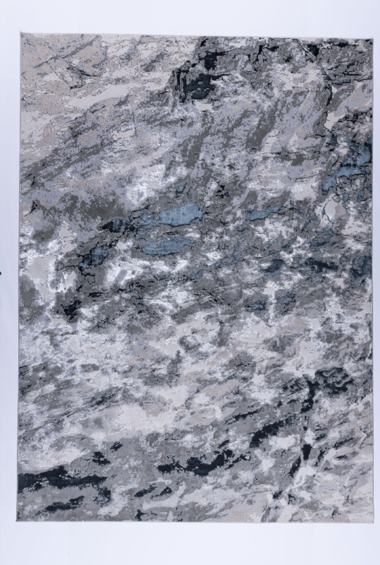 TAPETE NELA 1002C NEGRO / PLATA DE 244 X 334