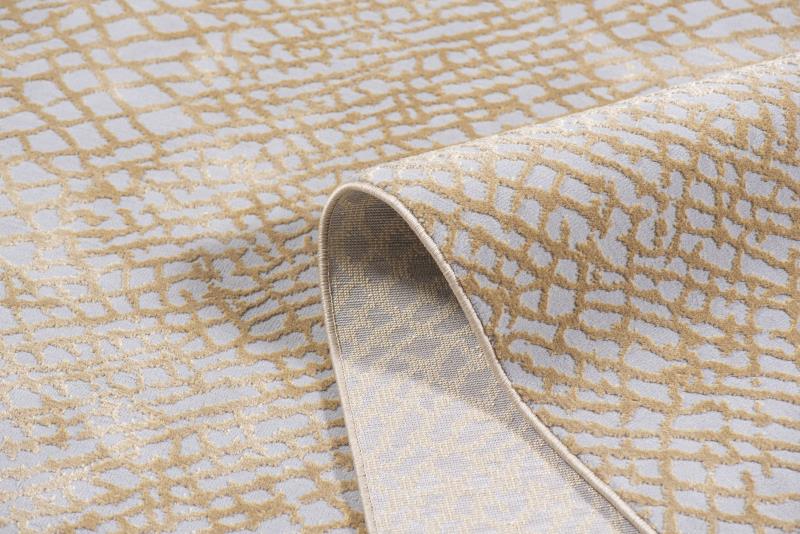 TAPETE EREN 1042C GRIS / ORO DE 244 X 334 - Imagen 5
