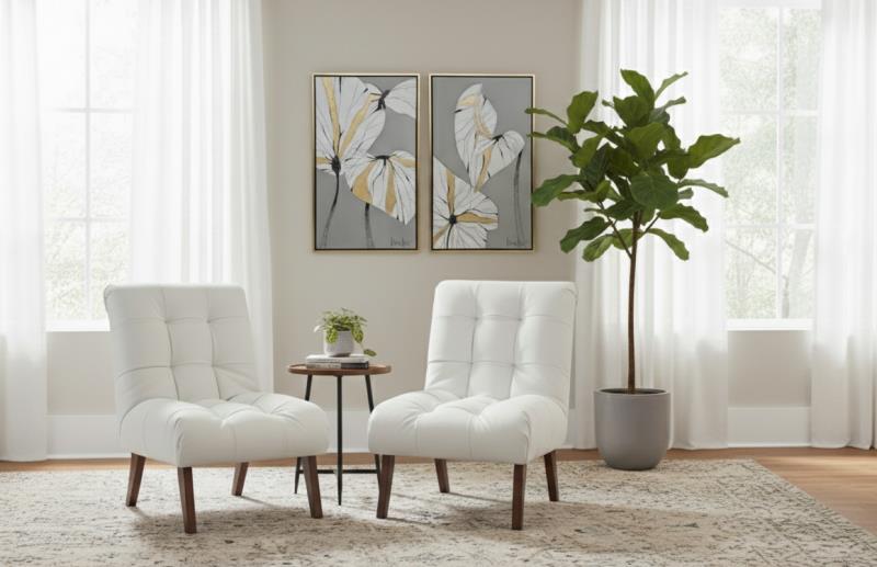 SILLON PALMEIRAS TAPIZ ANDORRA BEIGE - Imagen 2