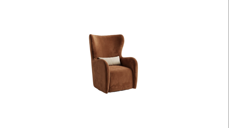 SILLON OCASIONAL ENZO TAPIZ CURRY