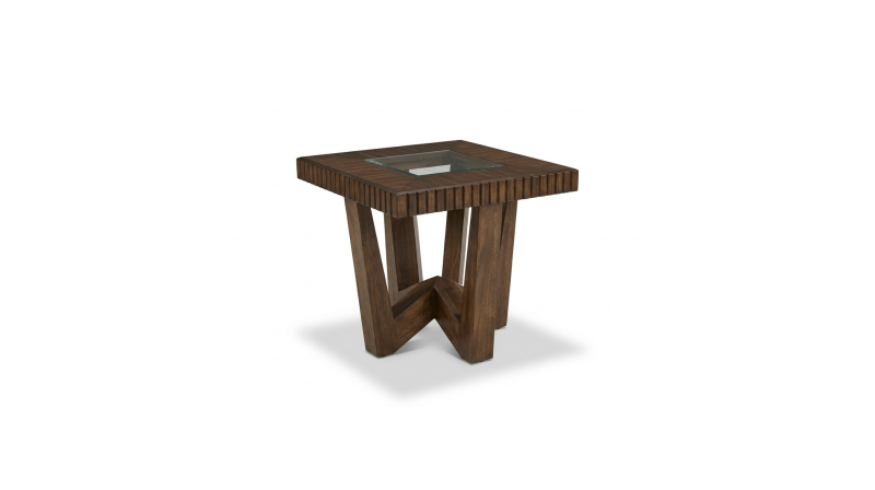 MESA LATERAL ROMANA NOGAL