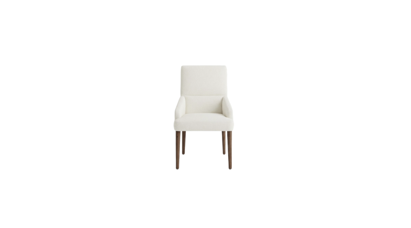 SILLON DE COMEDOR MARK TAPIZ BEIGE PATA NOGAL