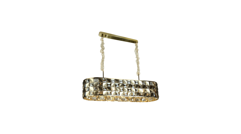 COLGANTE 12 LUCES CL00081 COBRE HUMO
