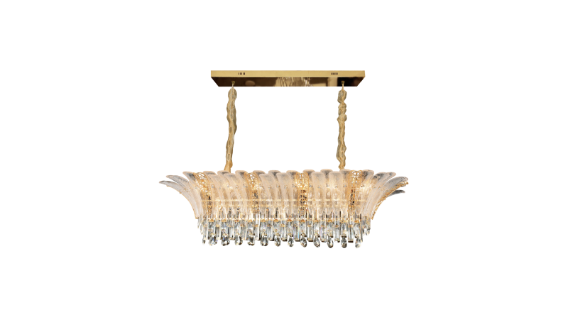 CANDIL CL00083 PLUMAS DE CRISTAL OVALADO