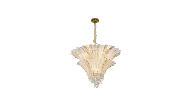 CANDIL CL00082 PLUMAS DE CRISTAL REDONDO