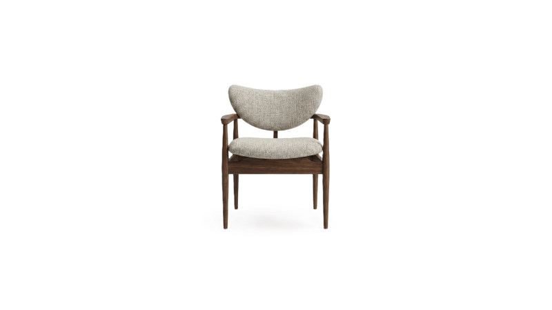 SILLON DE COMEDOR CALIFORNIA TAPIZ SCAR PUTTY PATA NOGAL