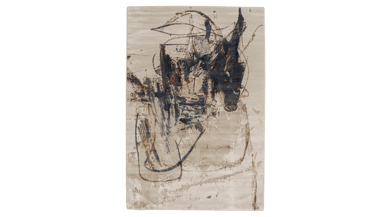 TAPETE HATAY 1064C AZUL / OCRE DE 290 X 388